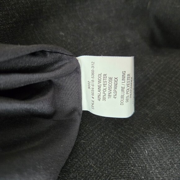 NWOT Melanie Lyne Black / Dark Grey Skirt - Size 2 40% Wool - Picture 6 of 6